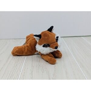 Unipak Fox Small Mini Plush 6 Inch Brown White Stuffed Animal Toy Bean Bag